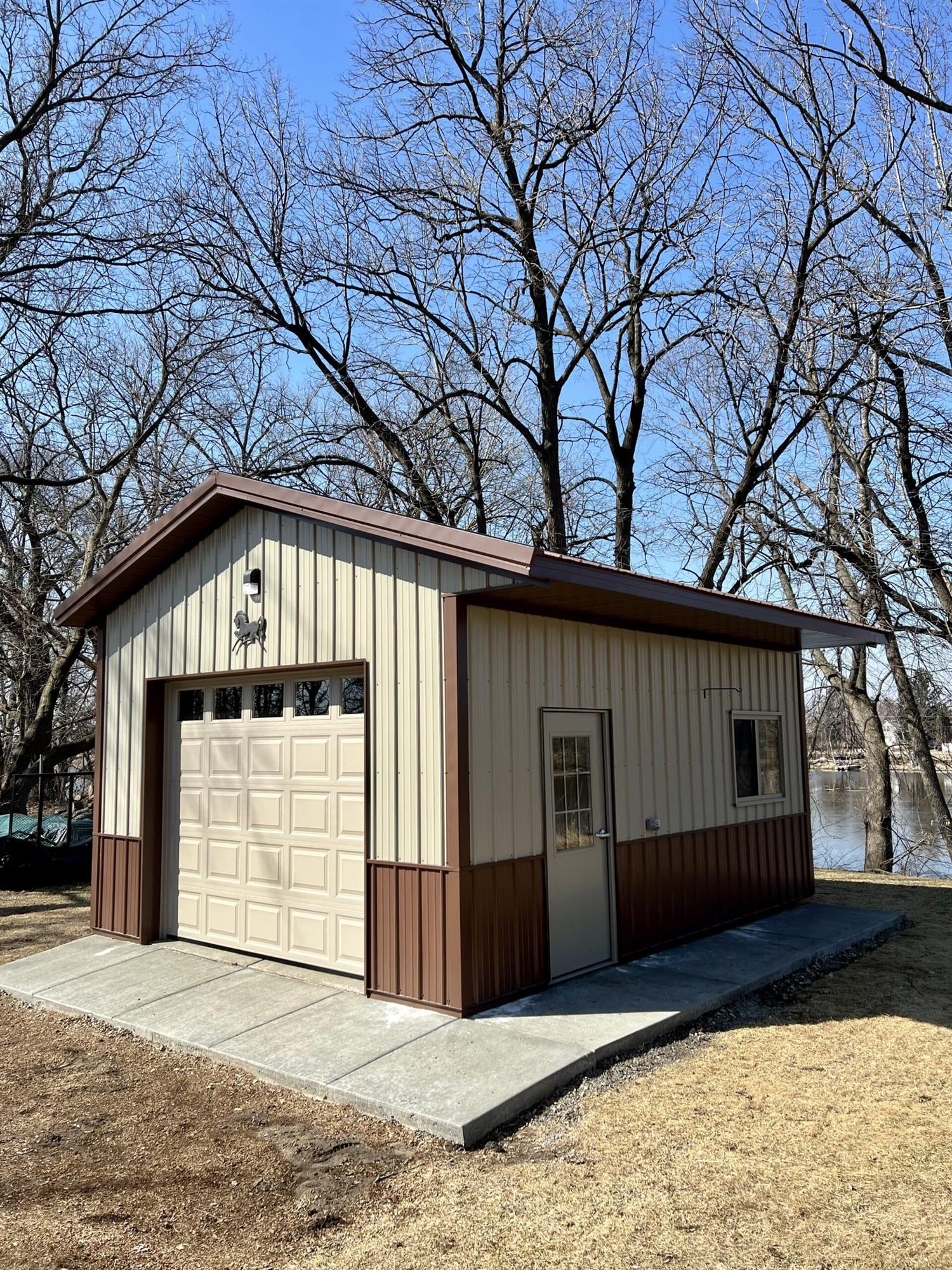 Backyard Pole Barn used as a Utility Building