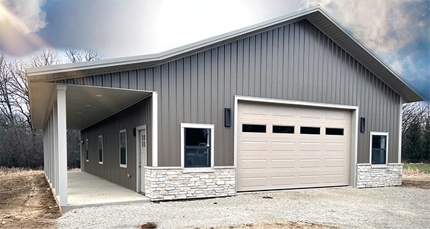 Pole Barn used as a Hobby Storage Building