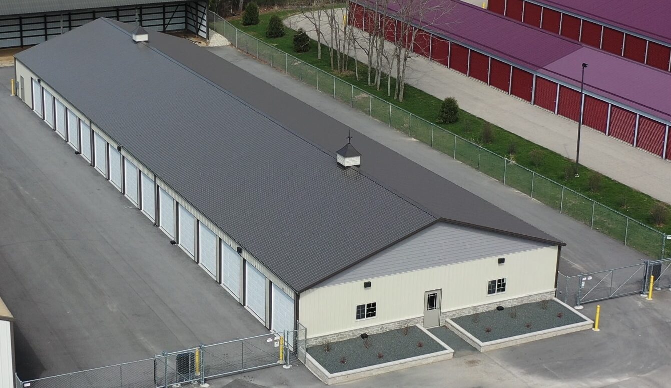 Commercial Post Frame Construction Self Storage Building Built By Everlast Structures