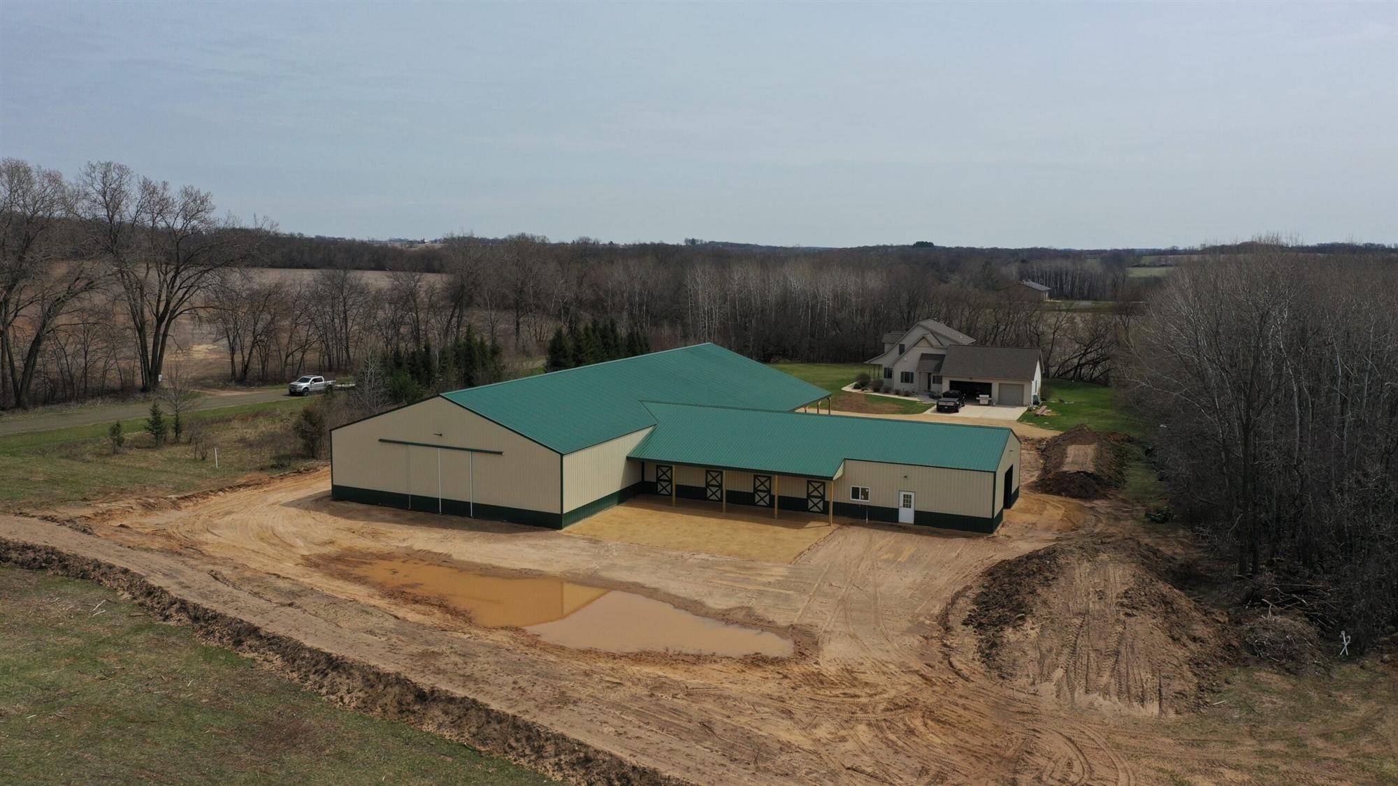 Riding Arena and Stall Barn Pole Barn 
