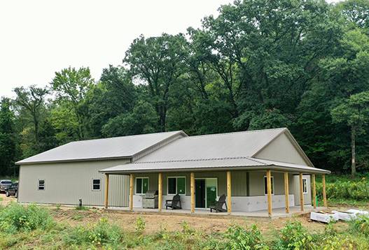 Post Frame Construction Hunting Cabin